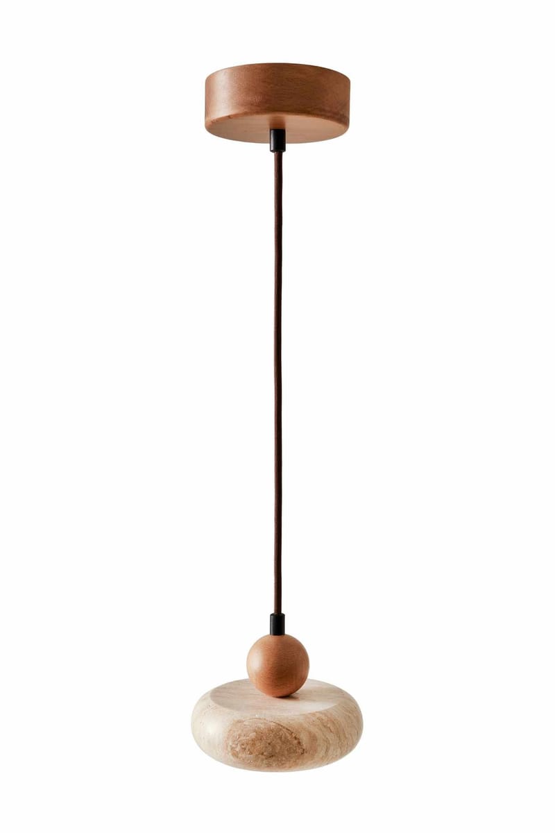 Serros pendellampe, Beige og Eg