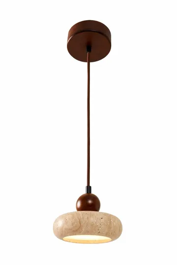 Serros pendellampe - Beige og Valnød - Belysning - Lamper & indendørsbelysning - Loftlampe - Lysekroner