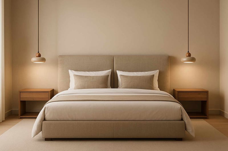 Serros pendellampe - Beige og Eg - Belysning - Lamper & indendørsbelysning - Loftlampe - Lysekroner