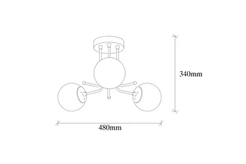 Sheen Loftlampe - Guld/Hvid - Belysning - Lamper & indendørsbelysning - Loftlampe - Plafond