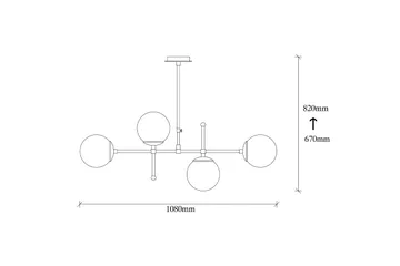 Sheen Loftlampe - Sort/Hvid - Belysning - Lamper & indendørsbelysning - Loftlampe - Pendellamper & hængelamper