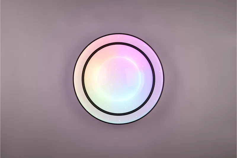 Trio Lighting Arco LED plafond matsort starlight RGBW - Belysning - Lamper & indendørsbelysning - Loftlampe - Plafond