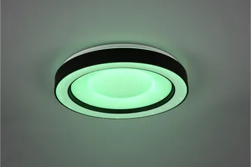 Trio Lighting Arco LED plafond matsort starlight RGBW - Belysning - Lamper & indendørsbelysning - Loftlampe - Plafond