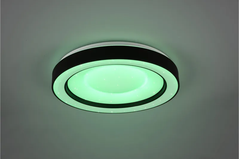 Trio Lighting Arco LED plafond matsort starlight RGBW - Belysning - Lamper & indendørsbelysning - Loftlampe - Plafond