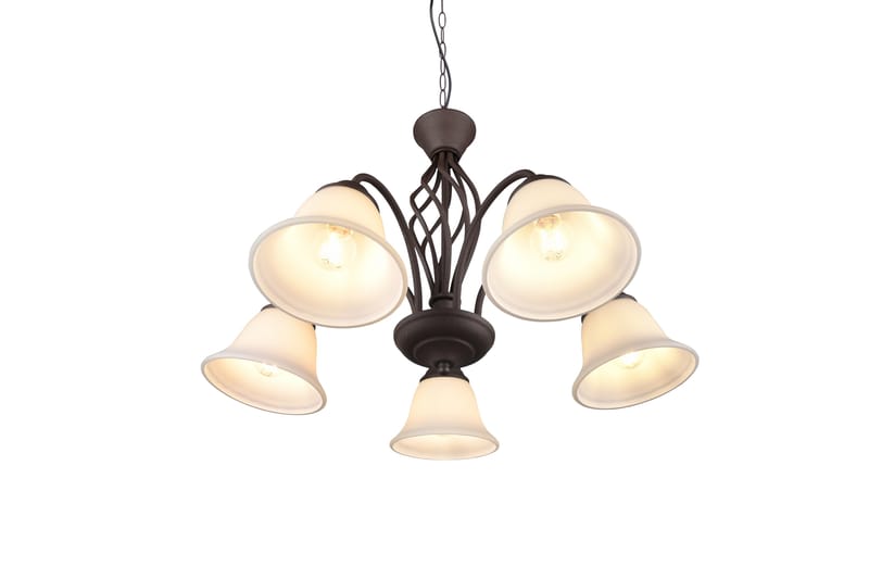 Trio Lighting Rostica lysekrone 5L E27 rustik - Belysning - Lamper & indendørsbelysning - Loftlampe - Lysekroner
