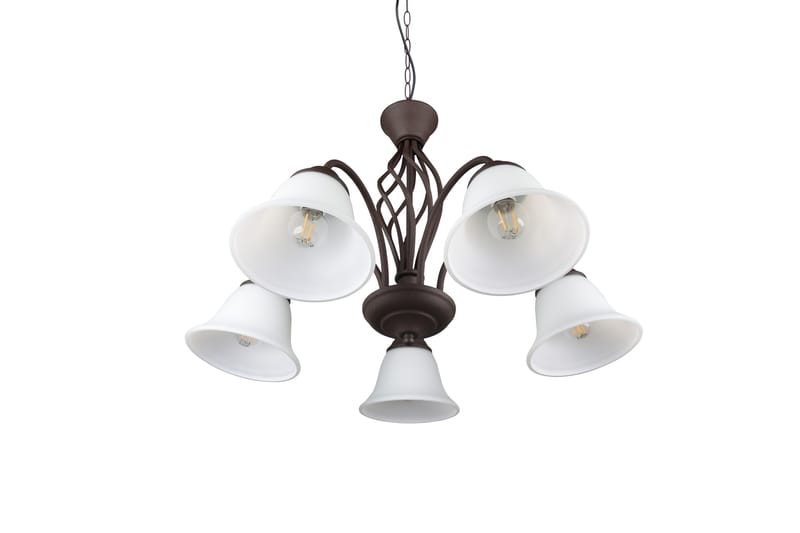 Trio Lighting Rostica lysekrone 5L E27 rustik - Belysning - Lamper & indendørsbelysning - Loftlampe - Lysekroner