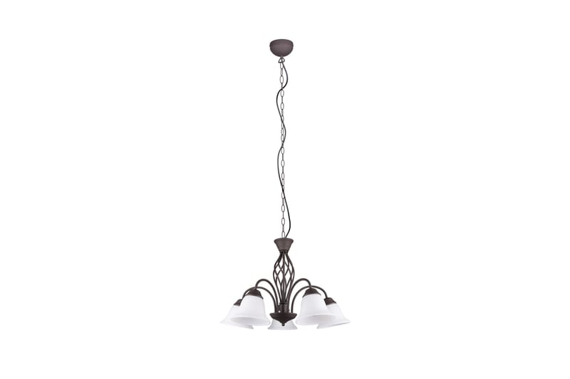 Trio Lighting Rostica lysekrone 5L E27 rustik, undefined