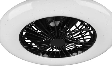 Trio Lighting Stralsund LED loft/væg ventilator matsort starlight - Belysning - Lamper & indendørsbelysning - Loftlampe - Plafond