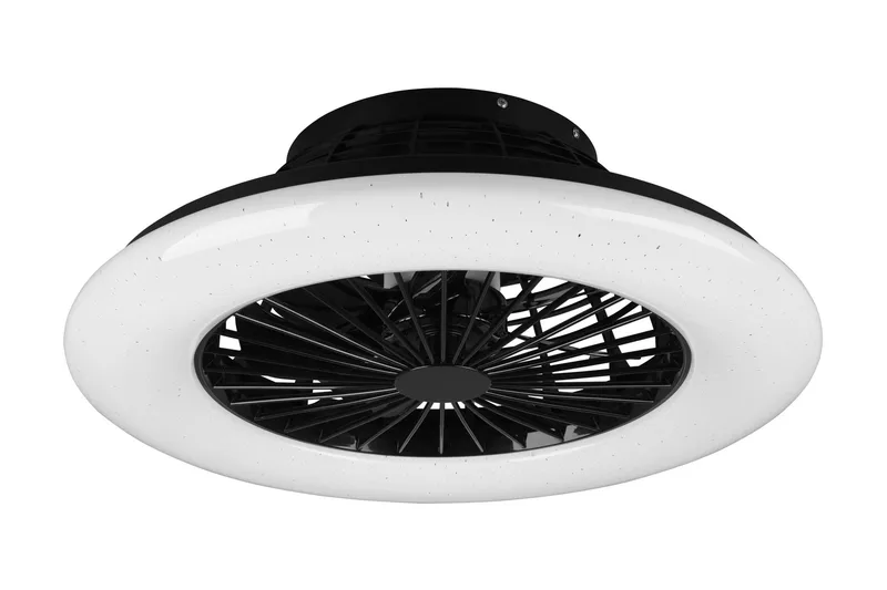 Trio Lighting Stralsund LED loft/væg ventilator matsort starlight, undefined