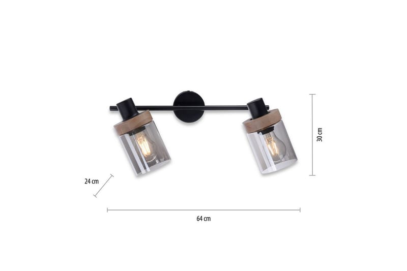 Væg- og loftlampe Pasqual - 30x24x64 cm - Belysning - Lamper & indendørsbelysning - Loftlampe - Pendellamper & hængelamper