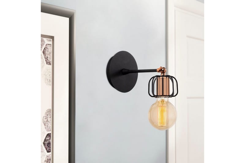 Væglampe Griffin indrammet sort - Sort - Belysning - Lamper & indendørsbelysning - Loftlampe - Pendellamper & hængelamper