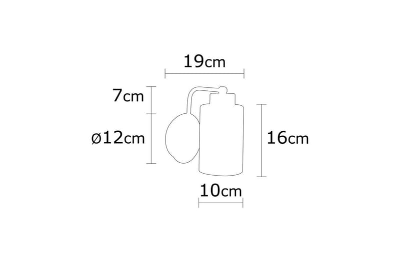 Væglampe Jaska Enkel Sølv - Sølv - Belysning - Lamper & indendørsbelysning - Loftlampe - Pendellamper & hængelamper