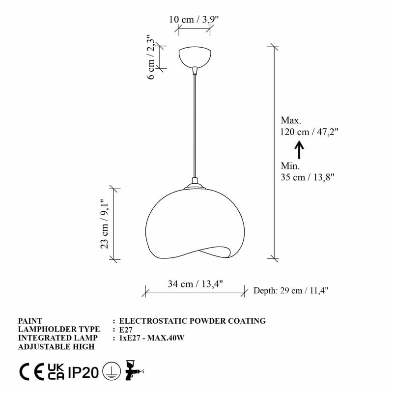 Vyrel pendellampe - Hvid - Belysning - Lamper & indendørsbelysning - Loftlampe - Lysekroner