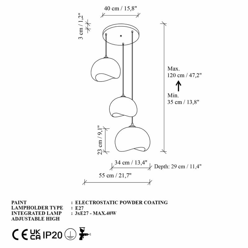 Vyrel pendellampe - Hvid - Belysning - Lamper & indendørsbelysning - Loftlampe - Lysekroner