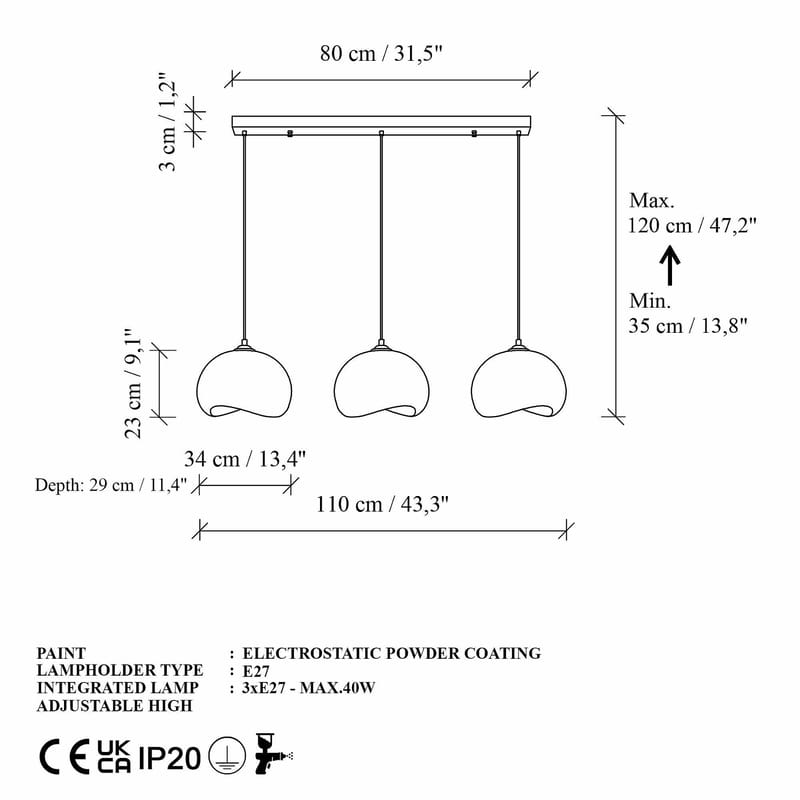 Vyrel pendellampe - Hvid - Belysning - Lamper & indendørsbelysning - Loftlampe - Lysekroner
