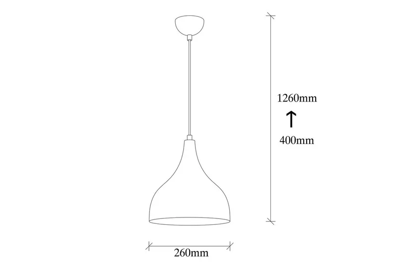 Lysekrone Rathour Ironclad Kobber / Hvid / Sort - Kobber/Sort/Hvid - Belysning - Lamper & indendørsbelysning - Køkkenlampe - Loftlampe køkken