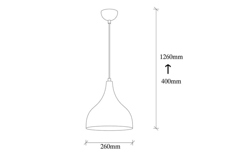 Lysekrone Rathour Ironclad Kobber / Hvid / Sort - Kobber/Sort/Hvid - Belysning - Lamper & indendørsbelysning - Køkkenlampe - Loftlampe køkken