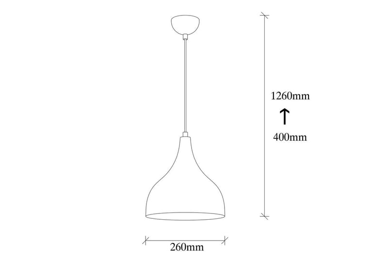 Lysekrone Rathour Ironclad Kobber / Hvid / Sort - Kobber/Sort/Hvid - Belysning - Lamper & indendørsbelysning - Soveværelse lampe