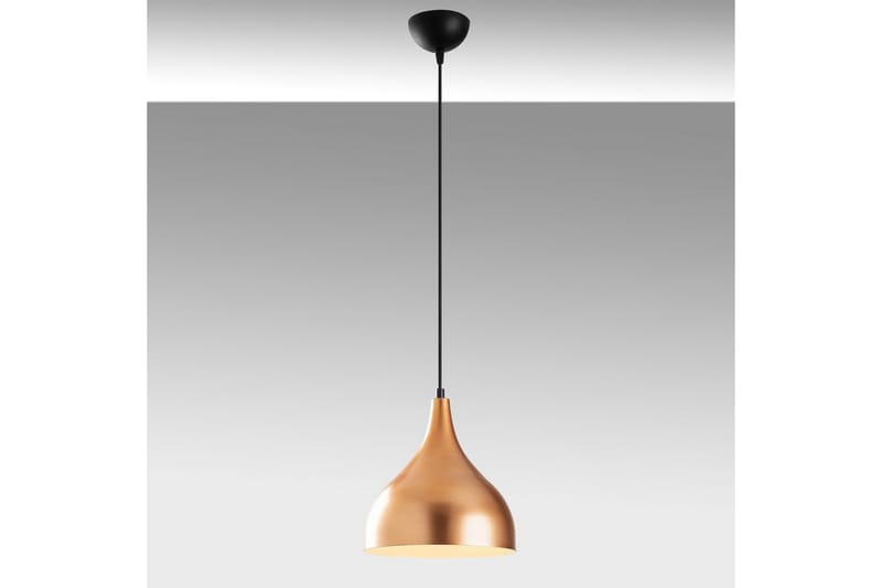 Lysekrone Rathour Ironclad Kobber / Hvid / Sort - Kobber/Sort/Hvid - Belysning - Lamper & indendørsbelysning - Soveværelse lampe
