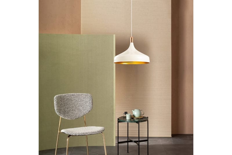 Lysekrone Rathour Steelix Hvid / Rany / Kobber - Guld/Kobber/Hvid - Belysning - Lamper & indendørsbelysning - Soveværelse lampe