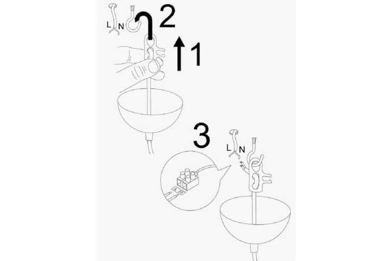 Lysekrone Rathour Steelix Hvid / Rany / Kobber - Guld/Kobber/Hvid - Belysning - Lamper & indendørsbelysning - Køkkenlampe - Loftlampe køkken