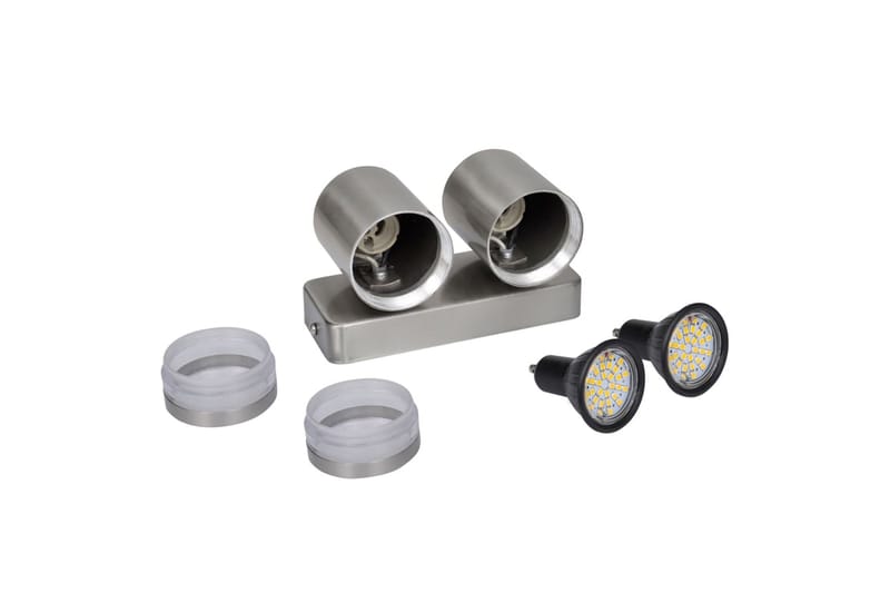 LED Væglampe Rustfrit Stål Ned med Kegle Hoved - SÃ¸lv - Belysning - Lamper & indendørsbelysning - Møbelbelysning & integreret belysning