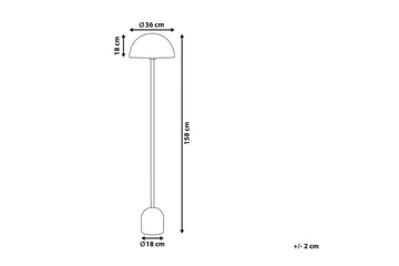 Macasina Gulvlampe 158 cm - Kobber - Belysning - Lamper & indendørsbelysning - Soveværelse lampe