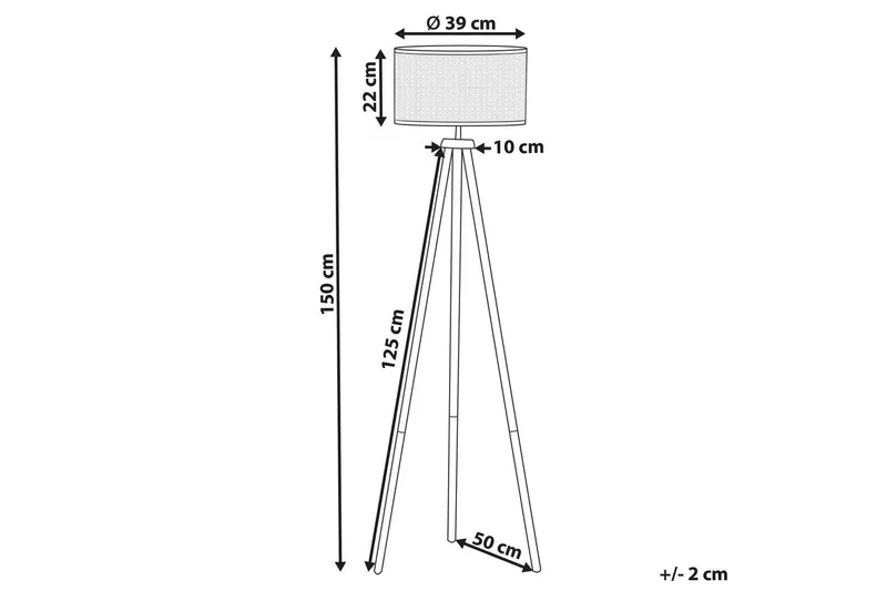 Makronisos Gulvlampe 150 cm - Lyst træ - Belysning - Lamper & indendørsbelysning - Soveværelse lampe