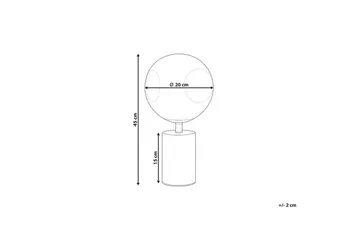 Manoel Bordlampe 45 cm E27 - Messing/Metallic - Belysning - Lamper & indendørsbelysning - Bordlampe