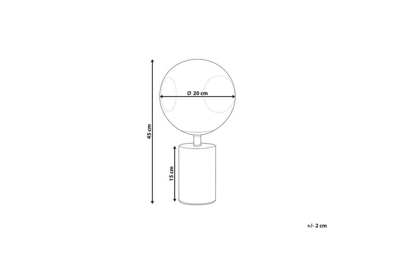 Manoel Bordlampe 45 cm E27 - Messing/Metallic - Belysning - Lamper & indendørsbelysning - Stuelampe