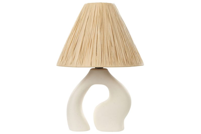 Marettimo Bordlampe 42 cm E27 - Hvid/Natur - Belysning - Lamper & indendørsbelysning - Vindueslampe - Vindueslampe på fod