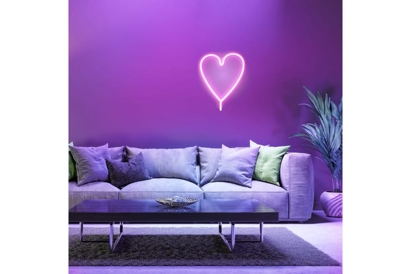 Neon-Heart Just Light Dekorativ Lampe - Belysning - Lamper & indendørsbelysning - Dekorativ belysning