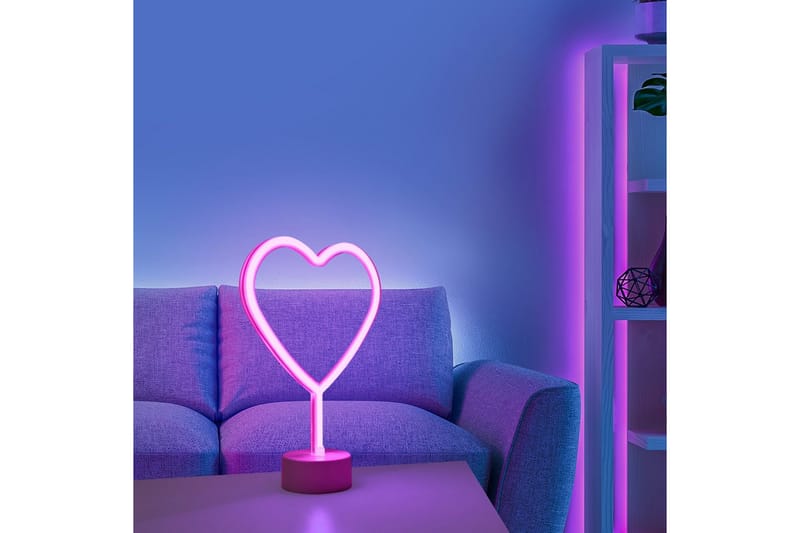Neon-Heart Just Light Dekorativ Lampe - Belysning - Lamper & indendørsbelysning - Dekorativ belysning