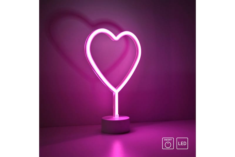 Neon-Heart Just Light Dekorativ Lampe - Belysning - Lamper & indendørsbelysning - Dekorativ belysning