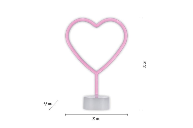 Neon-Heart Just Light Dekorativ Lampe - Belysning - Lamper & indendørsbelysning - Dekorativ belysning