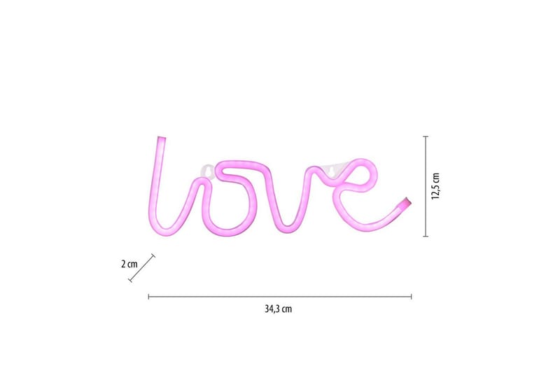 Neon-Kärlek Just Light Dekorativ Lampe - Belysning - Lamper & indendørsbelysning - Dekorativ belysning
