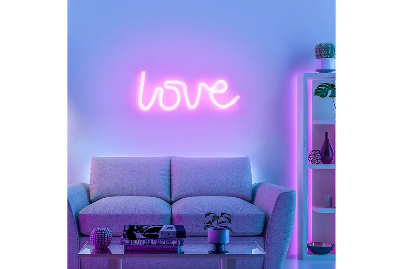 Neon-Kärlek Just Light Dekorativ Lampe - Belysning - Lamper & indendørsbelysning - Dekorativ belysning