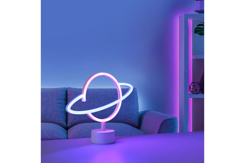 Neon-Saturnus Just Light Dekorativ Lampe - Belysning - Lamper & indendørsbelysning - Dekorativ belysning