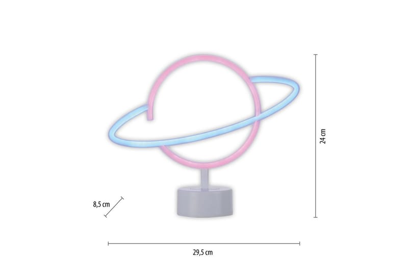 Neon-Saturnus Just Light Dekorativ Lampe - Belysning - Lamper & indendørsbelysning - Dekorativ belysning