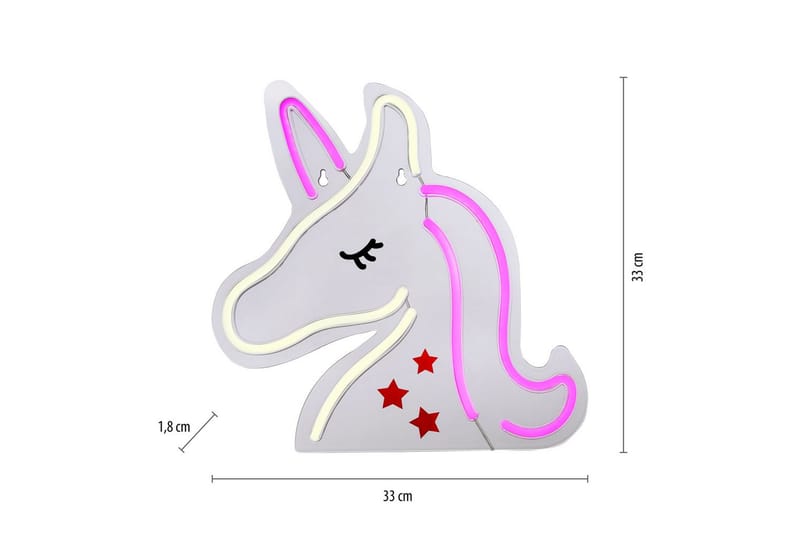 Neon Unicorn Just Light Dekorativ Lampe - Belysning - Lamper & indendørsbelysning - Dekorativ belysning