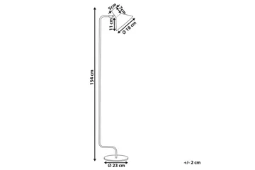 Paksli Gulvlampe 154 cm - Orange - Belysning - Lamper & indendørsbelysning - Soveværelse lampe
