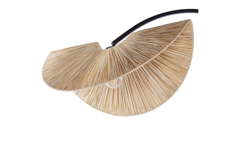 Santover Gulvlampe 189 cm - Sort/Natur - Belysning - Lamper & indendørsbelysning - Soveværelse lampe