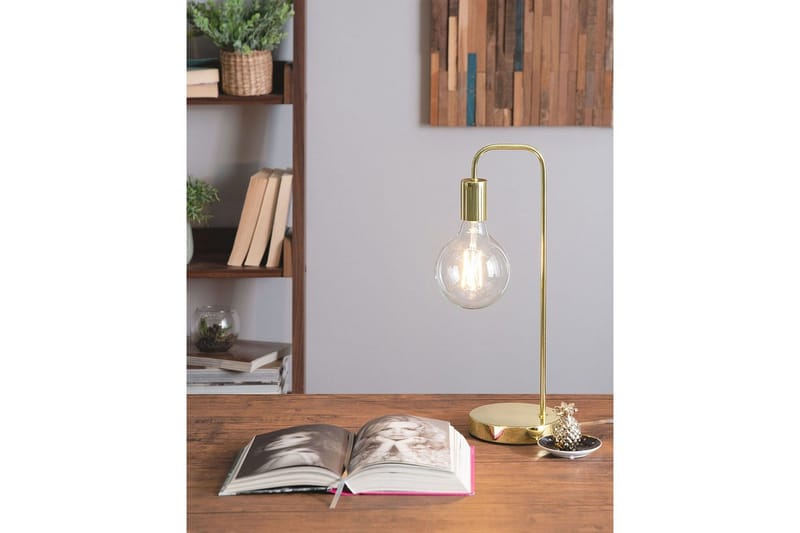 Savenay Bordlampe 48 cm E27 - Guld - Belysning - Lamper & indendørsbelysning - Vindueslampe - Vindueslampe på fod