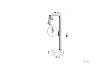 Savenay Bordlampe 48 cm E27 - Guld - Belysning - Lamper & indendørsbelysning - Bordlampe
