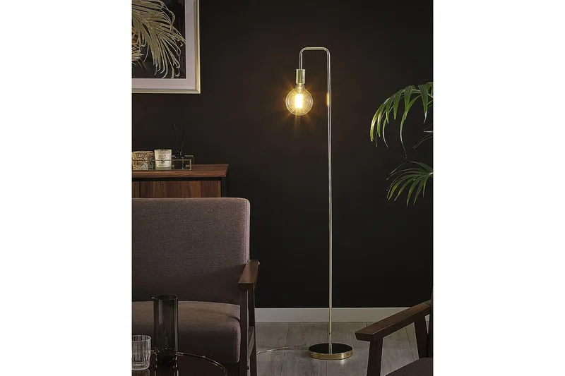 Savenay Gulvlampe 140 cm - Guld - Belysning - Lamper & indendørsbelysning - Soveværelse lampe