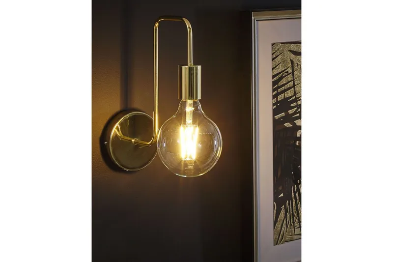 Savenay Væglampe E27 - Guld - Belysning - Lamper & indendørsbelysning - Sengelampe - Sengelampe væg