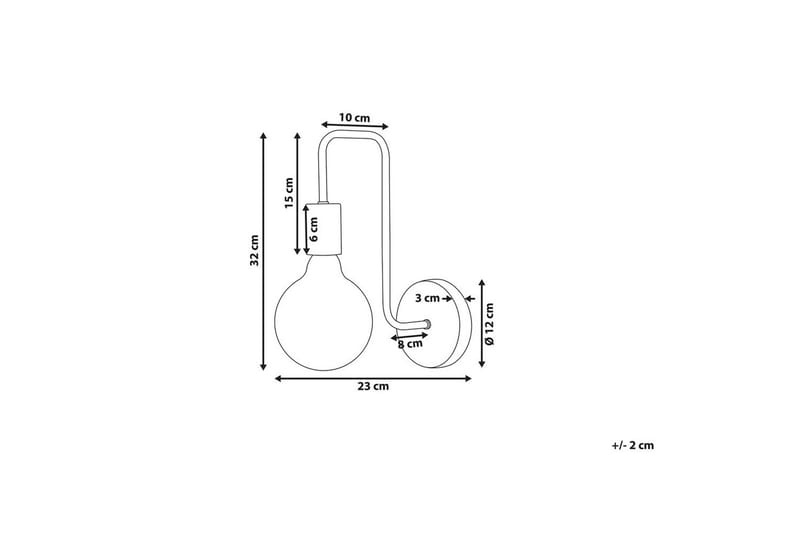 Savenay Væglampe E27 - Guld - Belysning - Lamper & indendørsbelysning - Sengelampe - Sengelampe væg
