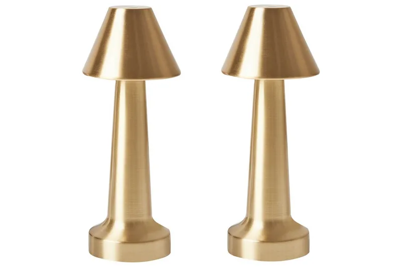 Adasi LED Bordlampe 2 stk 24 cm, Guld