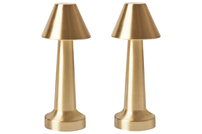 Adasi LED Bordlampe 2 stk 24 cm, Guld