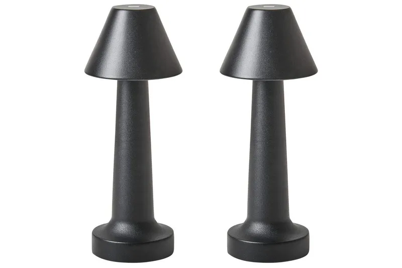 Adasi LED Bordlampe 2 stk 24 cm, Sort